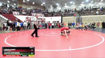 120 lbs Cons. Round 5 - Dakota Sprunger, South Adams Gold Wrestling Clu vs Logan Haney, Crown Point