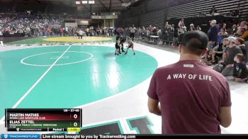 37-40 lbs Cons. Round 1 - Martin Mathis, Moses Lake Wrestling Club vs Elias Zettel, Franklin Pierce Cardinal Wrestling Club