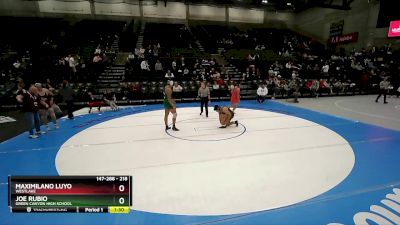 218 lbs Cons. Round 5 - Joe Rubio, Green Canyon High School vs Maximilano Luyo, Westlake