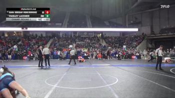 105 lbs Champ. Round 1 - Paisley Lackner, Bobcat Wrestling Club vs Eliana `Sebequah` Higine Rodriguez, Ogden`s Outlaws