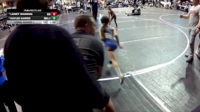 51-52 lbs Cons. Round 1 - Lainey Warning, Dorchester vs Kaylee Harris ...