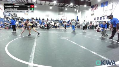 120 lbs Semifinal - Fernando Sierra, OKC Saints Wrestling vs Jacen Calhoun, Lions Wrestling Academy