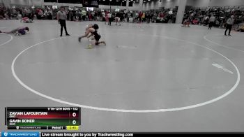 132 lbs Cons. Round 6 - Gavin Boner, Ohio vs Zavian LaFountain, Ohio