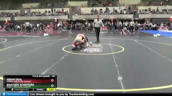 115 lbs Champ. Round 1 - Brayden Scheffers, Sebolt Wrestling Academy vs ...