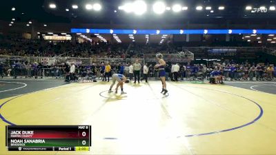 3A 138 lbs Champ. Round 1 - Jack Duke, Martin County vs Noah Sanabria, Braddock