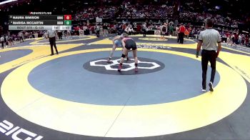 G-125 lbs Quarterfinal - Naura Simison, G-Greenon vs Marisa McCartin, G-Brunswick