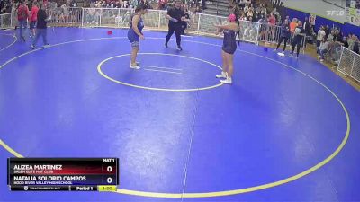 190 lbs Round 2 - Alizea Martinez, Salem Elite Mat Club vs Natalia Solorio Campos, Hood River Valley High School