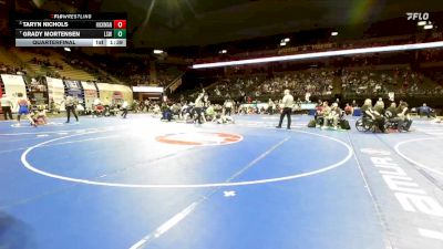 157 Class 4 lbs Quarterfinal - Taryn Nichols, Hickman vs Grady Mortensen, Lee`s Summit West