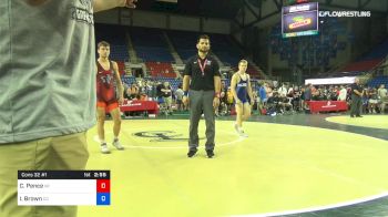 160 lbs Cons 32 #1 - Cole Pence, Wisconsin vs Isaiah Brown, Colorado