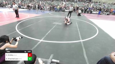 73 lbs Round Of 16 - Everett Kreiley, Gold Rush Wrestling vs Daniel Khachatryan, Dethrone WC