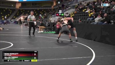 174 lbs Cons. Round 1 - Dillon Sheehy, Army West Point vs Noah Rowlett, Bellarmine