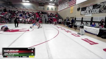 82 lbs Quarterfinal - Jude McPherson, Toro World Club vs Kyler Kronlund, Piranha Wrestling Club
