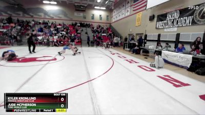 82 lbs Quarterfinal - Jude McPherson, Toro World Club vs Kyler Kronlund, Piranha Wrestling Club