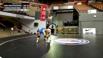 Junior Girls - 145 lbs Semis - Diana Yaretzi Maldonado, College Prep Wrestling Academy vs Abigail English-Reed, Will C Wood High School Wrestling