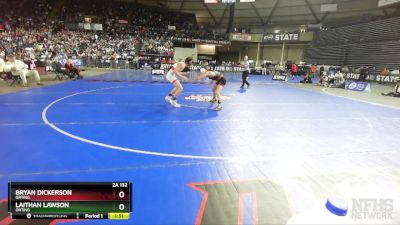 2A 132 lbs 1st Place Match - Laithan Lawson, Orting vs Bryan Dickerson, Orting
