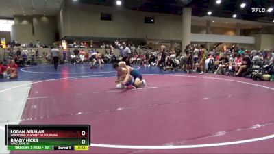 144 lbs Cons. Round 2 - Brady Hicks, Vancleave HS vs Logan Aguilar, Wrestling Academy Of Louisiana