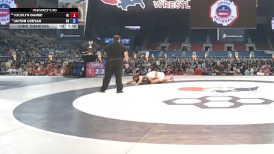 115 lbs Cons. Quarters - Jocelyn Danbe, New Jersey vs Jaydin Cuevas, Colorado