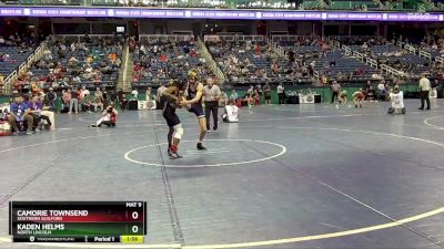 3A 113 lbs Champ. Round 1 - Kaden Helms, North Lincoln vs Camorie Townsend, Southern Guilford