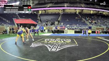D1-285 lbs 5th Place Match - Andre Neumann, White Lake Lakeland vs Ammar Alrobaie, Fordson HS