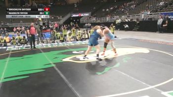 1st Place Match - Brooklyn Snyder, Bancroft-Rosalie vs Madelyn Tryon, Southwest