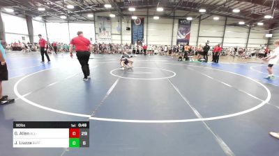 90 lbs Rr Rnd 2 - Gianna Allen, All-American Wrestling Club vs Jacob Liuzza, Buffalo Valley Wrestling Club - Black