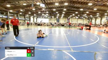 70 lbs Rr Rnd 2 - Trent Mayer, D3Primus vs Logan Bonfilio, Pursuit Wrestling Academy - Green