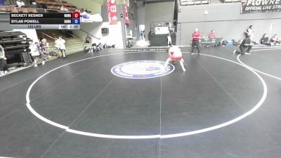 138 lbs Beckett Resner, NAWA - North Area Wrestling Association vs Dylan Powell, BAWA-Bay Area Wrestling Association