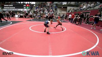 52 lbs Quarterfinal - Orion Lewis, Sperry Wrestling Club vs Roston Martin, Berryhill Wrestling Club