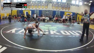 126 lbs Semis & Wb (16 Team) - Brentley Crawley, Alpha WC vs Leonardo Torres, Black Hive