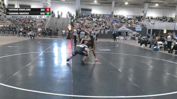 A 165 lbs Quarterfinal - Nathan Highland, Spring Hill High School vs Gabriel Benitez, Hume-Fogg Academic Magnet