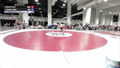 92 lbs Cons. Round 5 - Logan Ullah, Big Cat Wrestling Club vs Daniel Hoke, Ohio
