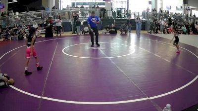46 lbs Round 2 - Mariely Machado, Bandas Wrestling Academy vs Bella Chavez, Hornet Wrestling Club