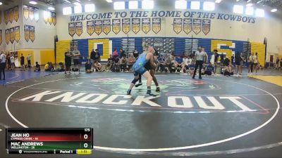 175 lbs Round 7 (8 Team) - Mac Andrews, Wellington vs JEAN HO, Cypress Creek