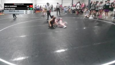 110 lbs Round 3 - Bella Gardner, Genesis Wrestling Club vs Peyton Rego, Camden Outsiders
