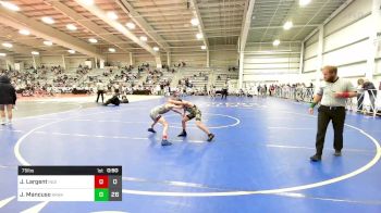 75 lbs Rr Rnd 2 - Jace Largent, Indiana Outlaws Green vs Jaxon Mancuso, Kraken