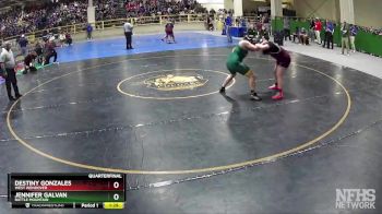 185 lbs Quarterfinal - Jennifer Galvan, Battle Mountain vs Destiny Gonzales, West Wendover