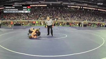 D2-150 lbs Cons. Round 1 - Deegan Pike, Cedar Springs HS vs Tyler Densmore, Charlotte HS