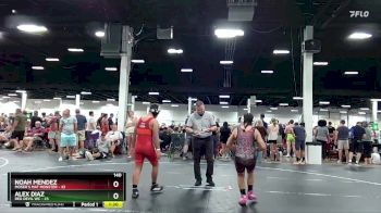 140 lbs Round 3 (4 Team) - Noah Mendez, Moser`s Mat Monster vs Alex Diaz, Red Devil WC