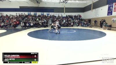 126 lbs Cons. Semi - Myles Christen, Lakeside (Nine Mile Falls) vs Jace Reyes, Quincy