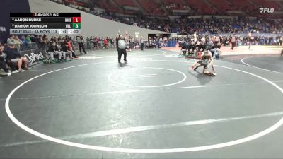 6A Boys 113 lbs Quarterfinal - Darion Johnson, West Linn Boys vs Aaron Burke, Sandy Boys