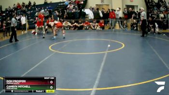 106 lbs Cons. Semi - Camryn Mitchell, Marlington vs Dom Prosperi, Canton South
