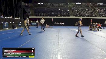 125 lbs Cons. Round 2 - Chandler Gardner, Illinois Wesleyan vs Jase Van Pelt, Cornell College