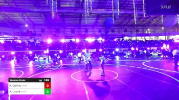 165 lbs Quarterfinal - Rickelle Collins, Carbon WC vs Avery Layne, North Bighorn Rams