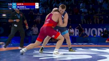 97 kg Semifinal - Braxton James Amos, United States vs Aleksei Mileshin, Russia