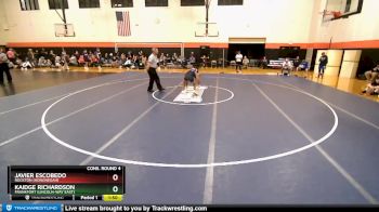 120 lbs Cons. Round 4 - Kaidge Richardson, Frankfort (LINCOLN-WAY EAST) vs Javier Escobedo, Rockton (Hononegah)