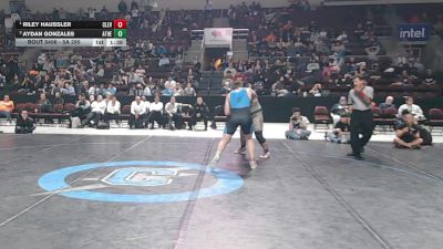 5A 285 lbs 1st Place Match - Riley Haussler, Cleveland vs Aydan Gonzales, Atrisco Heritage