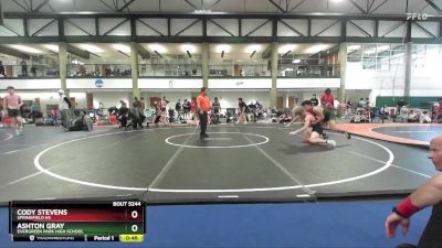 157-166 lbs Cons. Round 2 - Ashton Gray, Evergreen Park High School vs Cody Stevens, Springfield HS