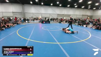 144 lbs Placement Matches (8 Team) - Luana Stathopoulos, California Red vs Ryen Hickey, Colorado