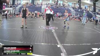80 lbs Semis & 1st Wrestleback (8 Team) - William Singer, Oklahoma Stealth vs Camden Danielson, Team Operators