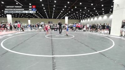 77 lbs Champ. Round 1 - Anthony Ferrari, Cardinal Wrestling Club vs Braxton Richardson, Jackson County